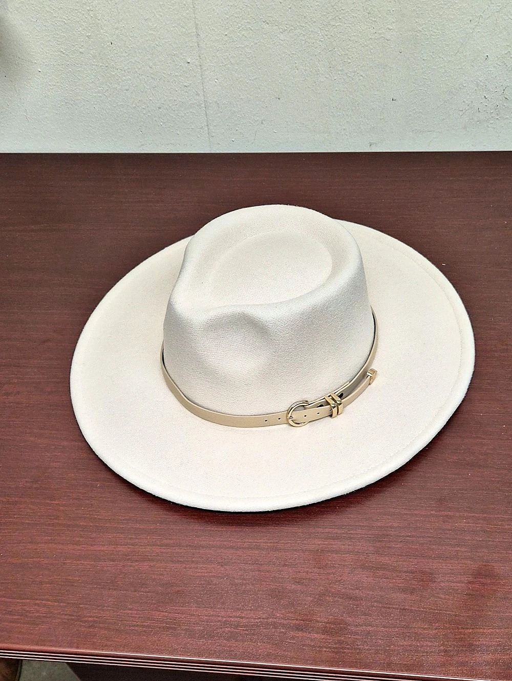 Wide Brim Hat in White